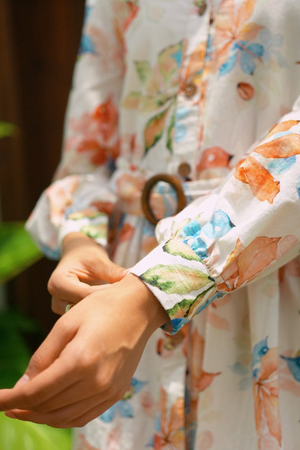 Amara Dress Ivory Bloom