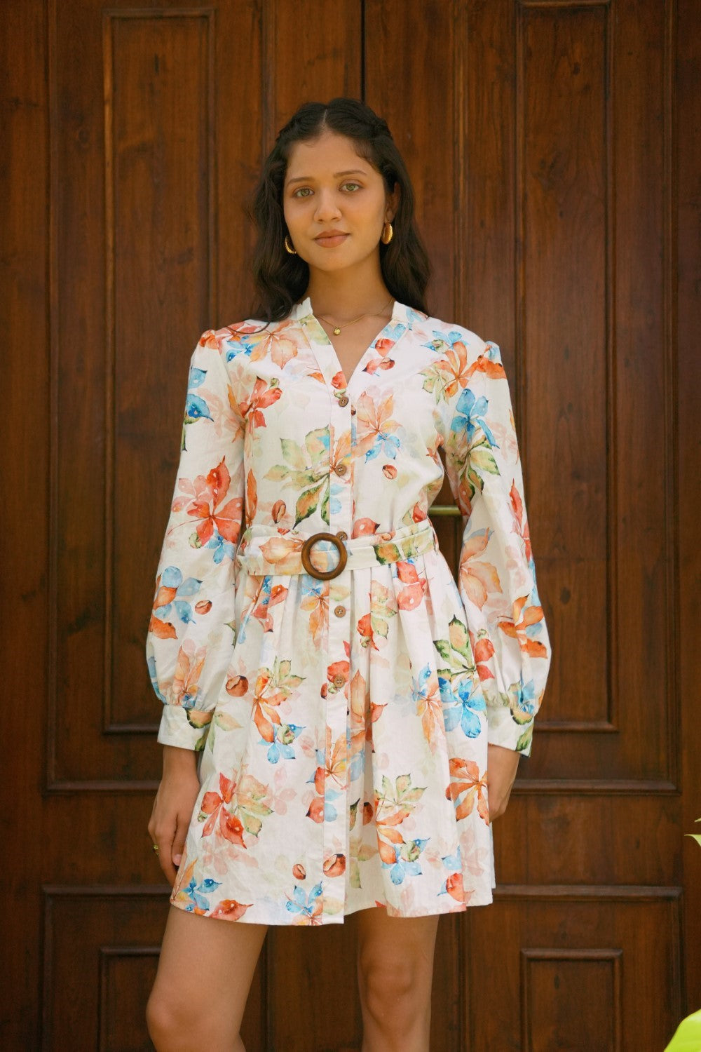Amara Dress Ivory Bloom