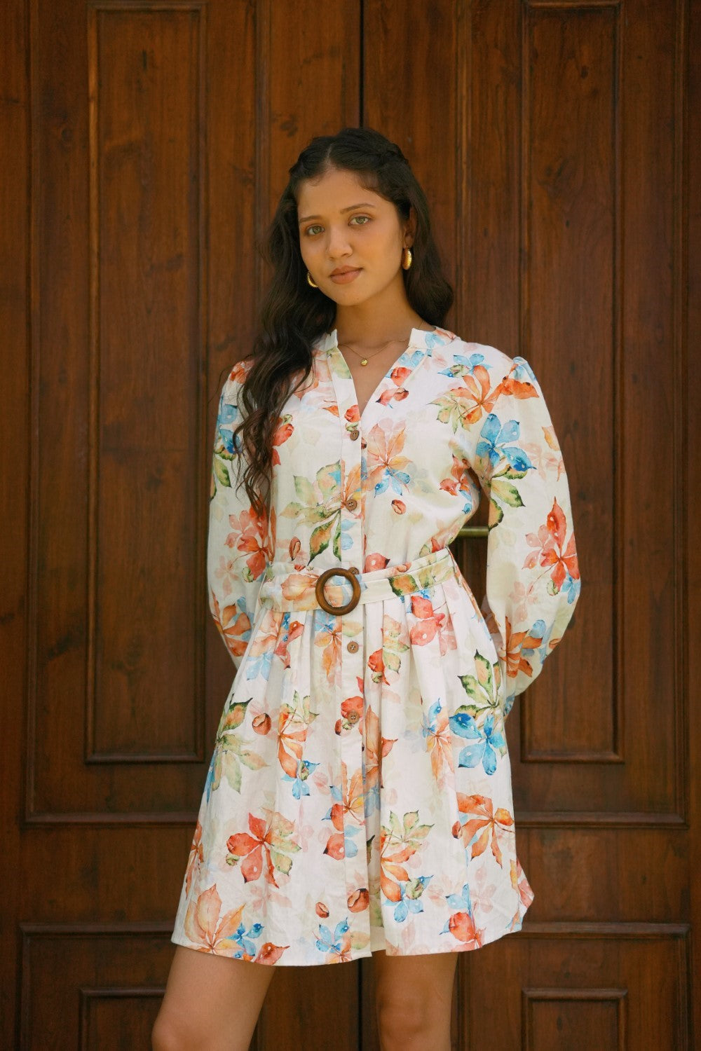 Amara Dress Ivory Bloom
