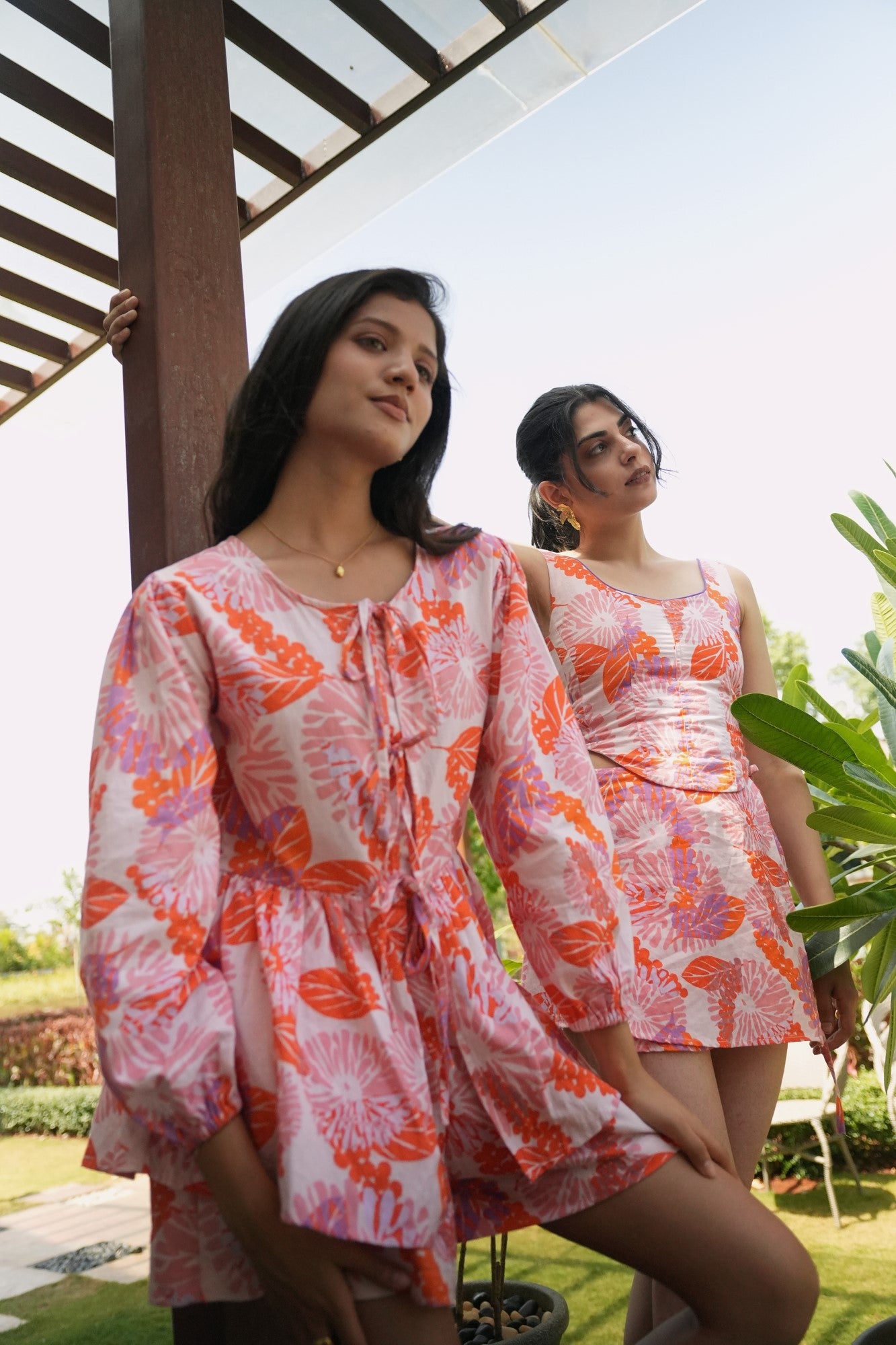 Wildflower Tie-Up Blouse – Ora Print