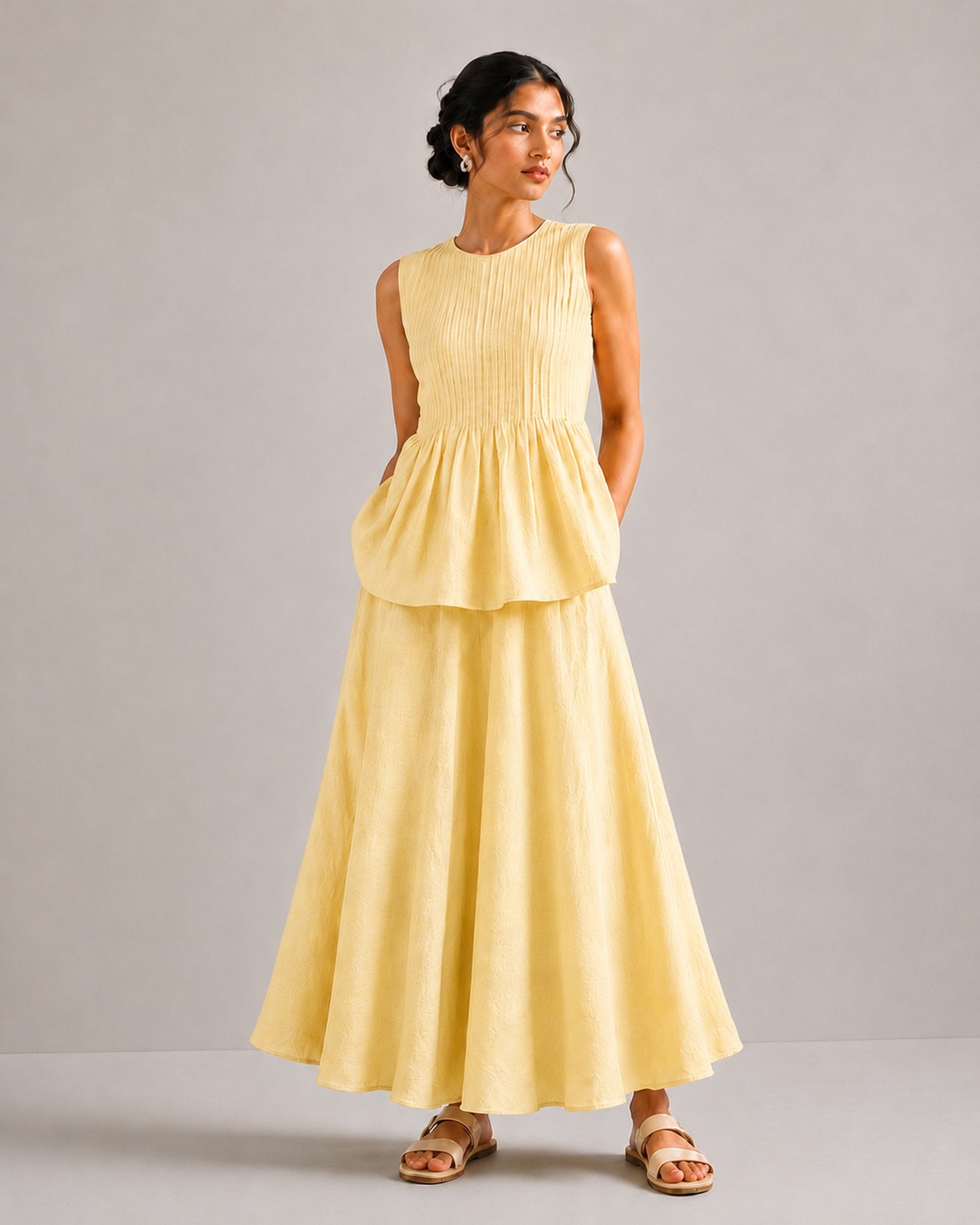 Butter Peplum Top
