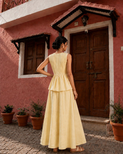 Butter Peplum Top